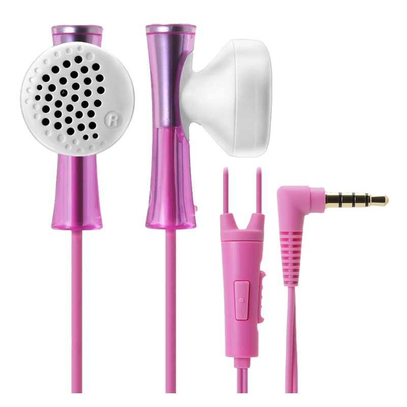 铁三角(Audio-technica) ATH-J100iS LPK 智能手机专用耳塞式耳麦有线耳机 浅粉色