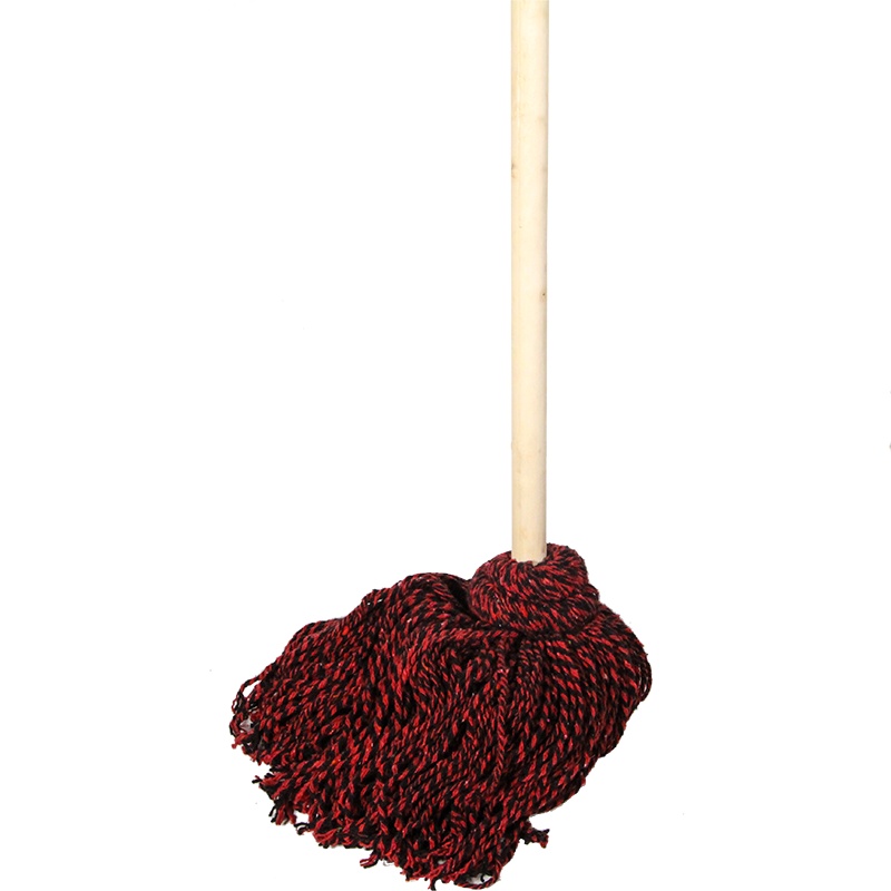 工霸（GONGBA）老式木柄拖把 加长加粗木杆加厚小红棉线拖把墩布拖布（1把）