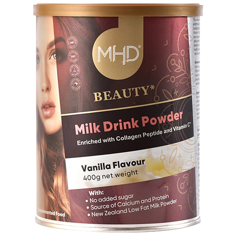 MHD胶原蛋白奶粉400g/罐装 新西兰进口成人奶粉脱脂低脂奶粉 富含VC含钙鱼胶原蛋白调制粉男士女士奶粉