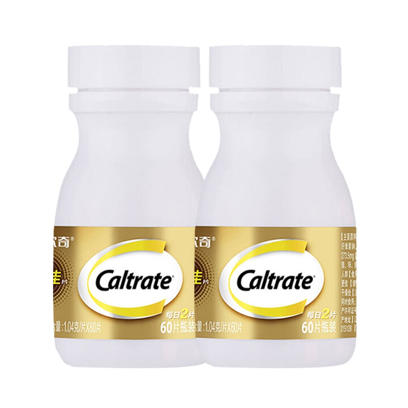 钙尔奇(Caltrate)添佳片 钙片 1.04g*60片*2(共120片)