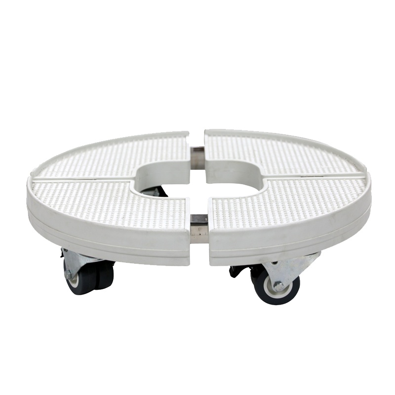 家家尤圆形空调柜机底座托架圆柱形立地式盆栽洗衣机支架移万向轮 jjy-1309塑料置物架/尺寸可伸缩调节架承重300kg