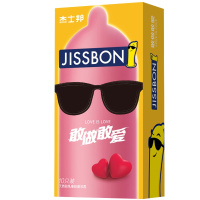 [苏宁自营]杰士邦jissbon敢做敢爱10只装避孕套超薄安全套官方正品