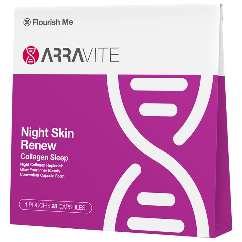 ARRAVITE胶原蛋白晚安夜间胶囊28粒/盒装 澳洲原装进口 肌肤水润Q弹睡眠香  效期23.2