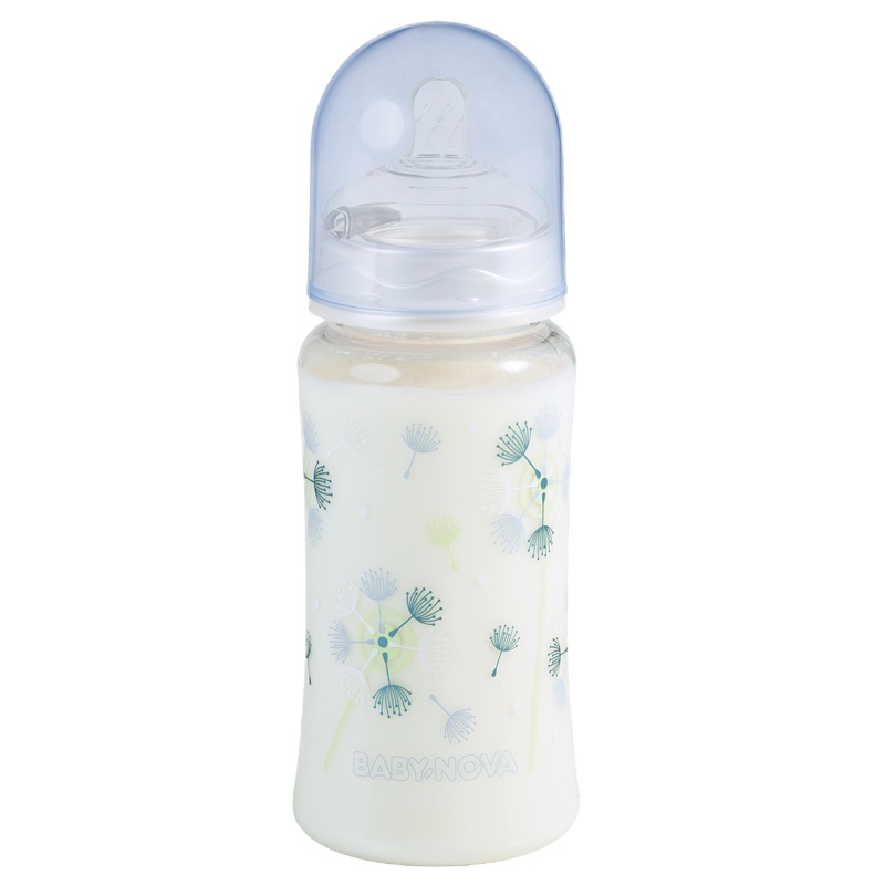 Baby-Nova婴乐之星婴儿宽口PA奶瓶-300ml(81004-蓝色蒲公英)