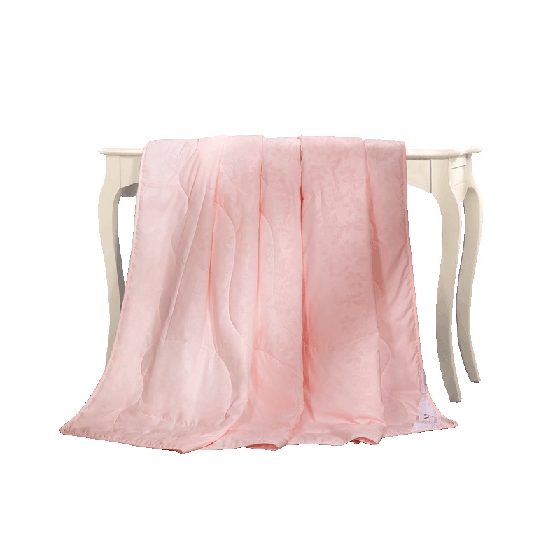 富安娜(FUANNA)家纺冬被全涤磨毛压花七孔纤维系列填充被子空调被/冬被纯色