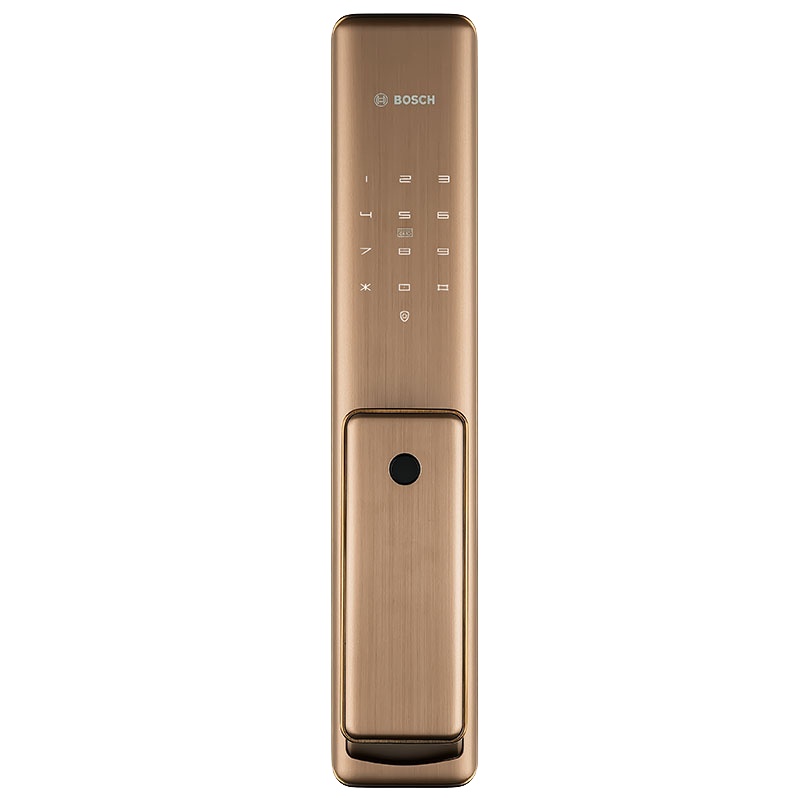 博世(BOSCH)指纹锁智能锁智能门锁 智能家居家用防盗门密码磁卡锁电子锁 FU750暗夜金