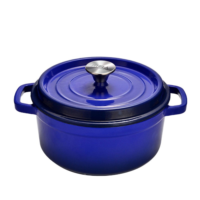 南极人珐琅铸铁锅24cm马赛蓝 NJR-FL002-L