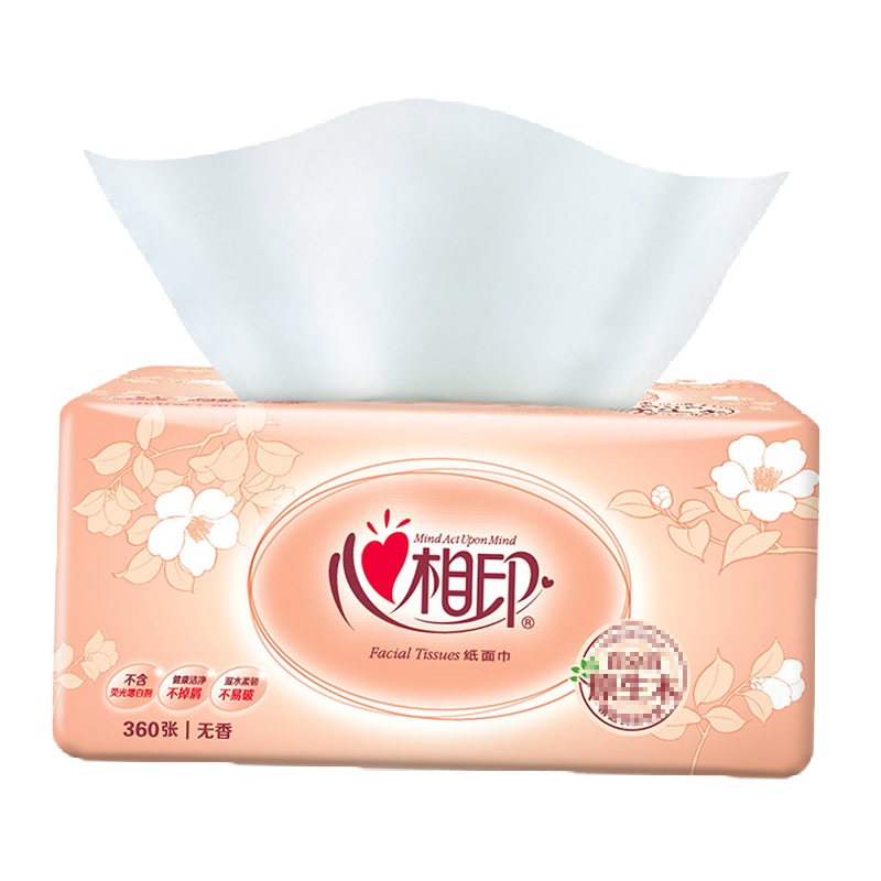 心相印经典系列二层抽纸180抽*18包