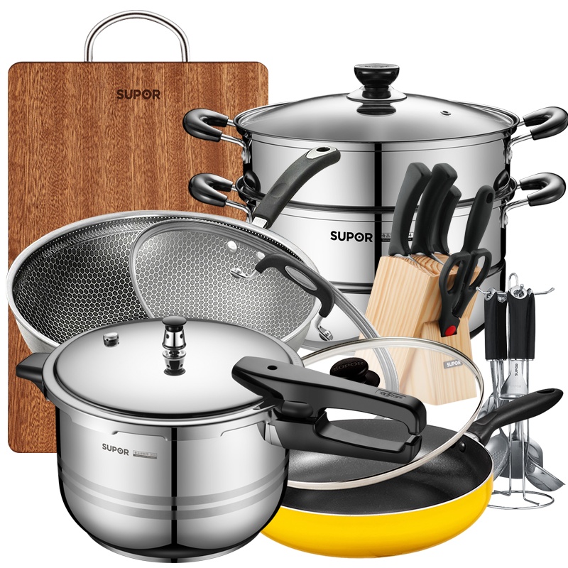 苏泊尔(SUPOR) 炊厨具不粘十七件套装组合