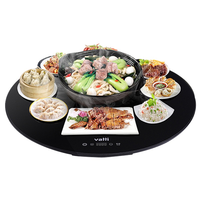 华帝(VATTI)WBZY-60YK11饭菜保温板圆形餐桌智能长效饭菜保温板可旋转饭菜保温板
