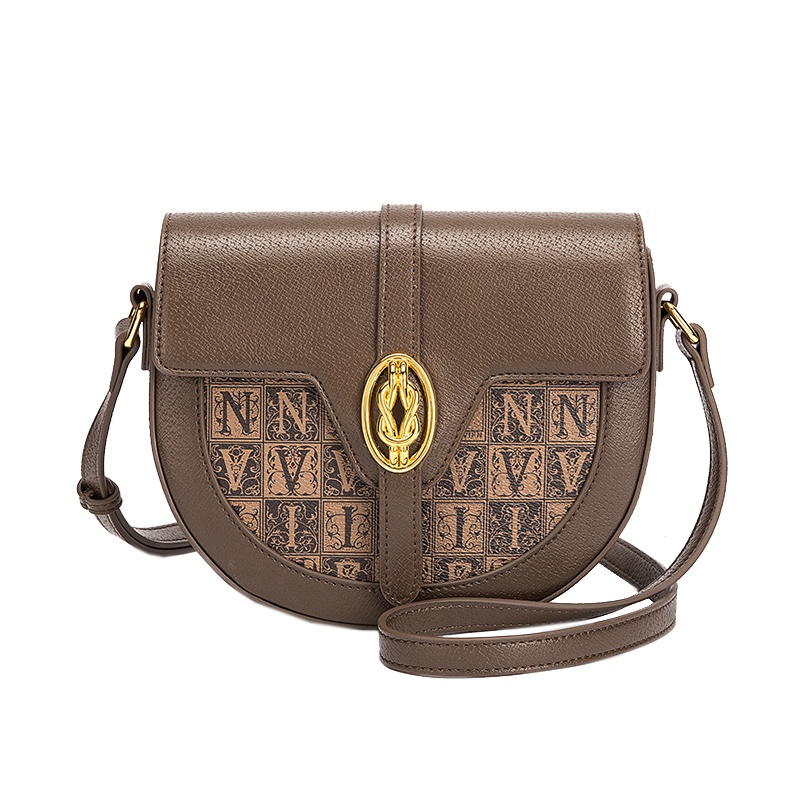 马克华菲斜挎包女式牛皮包包女链条菱格纹单肩包女包