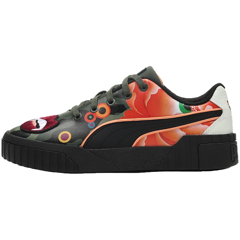 PUMA黑标女鞋联名花卉图案雕刻质感休闲鞋低帮板鞋369388