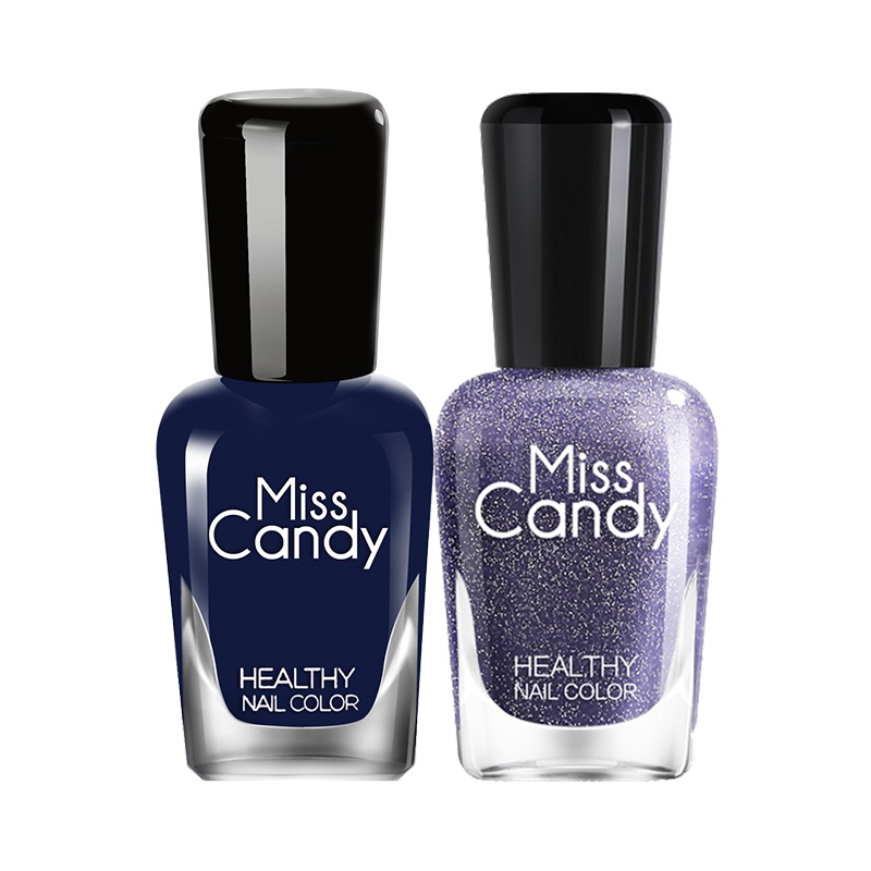 Miss Candy健康甲油可撕拉持久指甲油2瓶套装 夜语星纱SC204 7ml*2