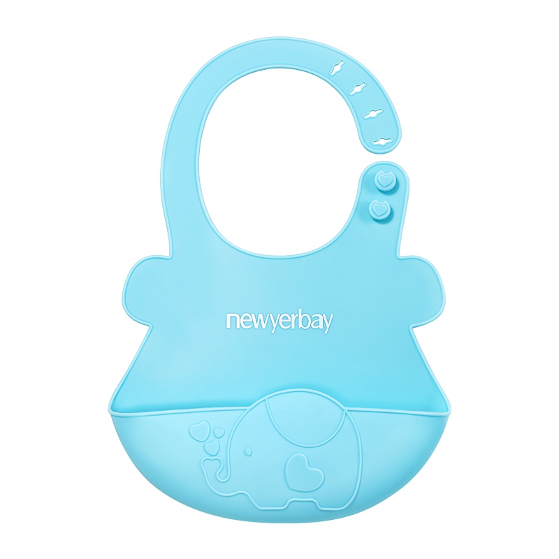 纽因贝饭兜硅胶宝宝吃饭围兜防水食饭兜婴儿童喂食围嘴口水兜