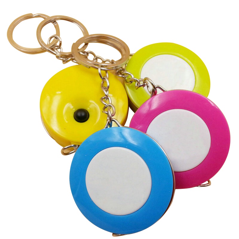 [规格:10个装 150*4.5*0.75单位:cm]迷你软尺 糖果色钥匙扣卷尺 测量身高三维量衣尺小软尺便携