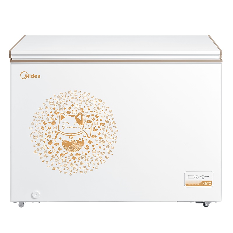 美的冷柜BD/BC-303KEM时尚金