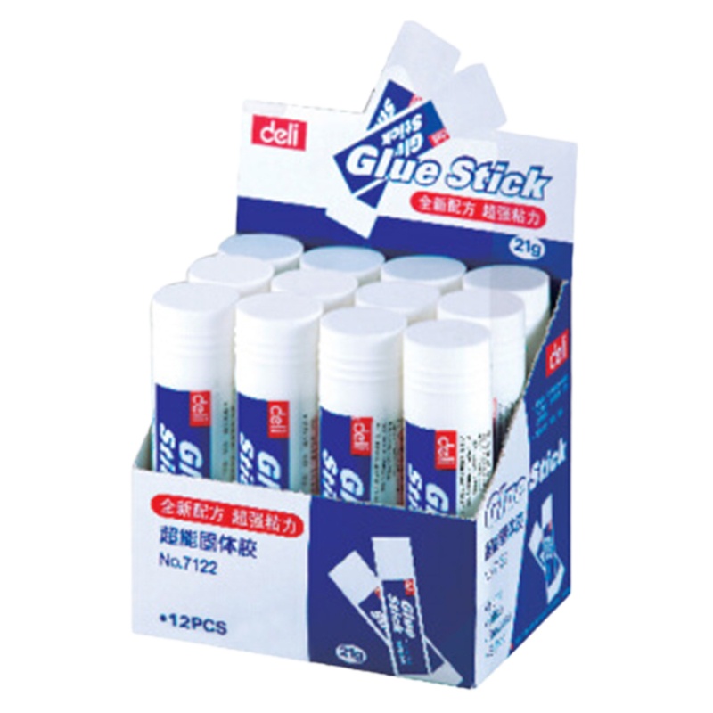 得力（deli） 7122 固体胶棒 21g 6只装