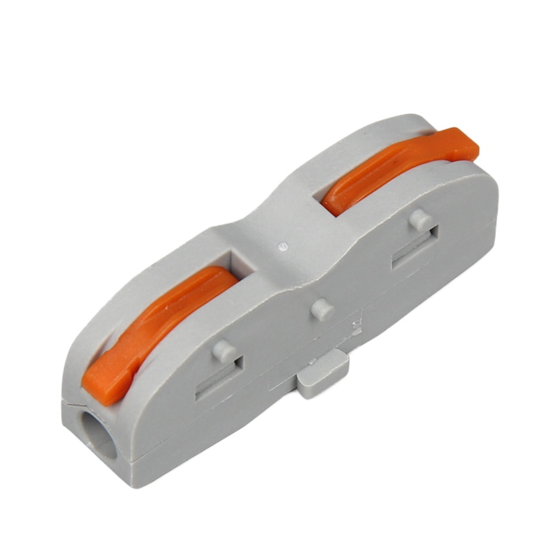 [天旭]接线端子软硬导线通用接线器快速接线端子板免螺丝按压式分线器1孔连接器一进一出四平方SPL-1 10个