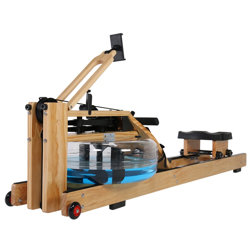 海德(HEAD)WR689木质水阻划船机家用划船器健身器材带APP