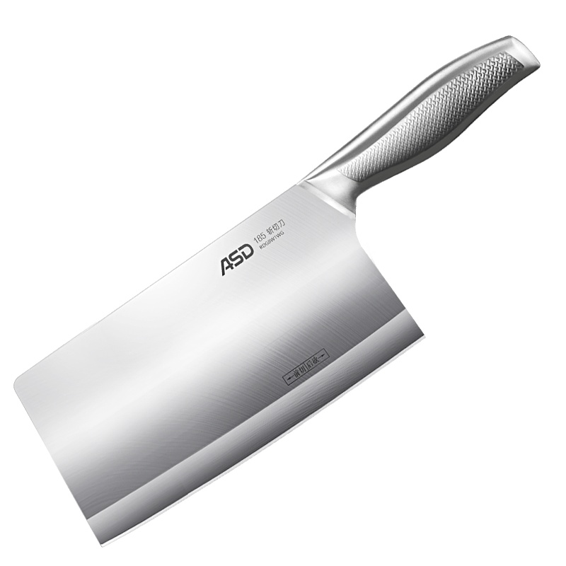 爱仕达（ASD）锋掣系列斩切刀185mm 家用厨房工具不锈钢菜刀切肉斩骨刀 前切后斩水磨开刃单刀切菜刀剁骨刀厨师切片刀具