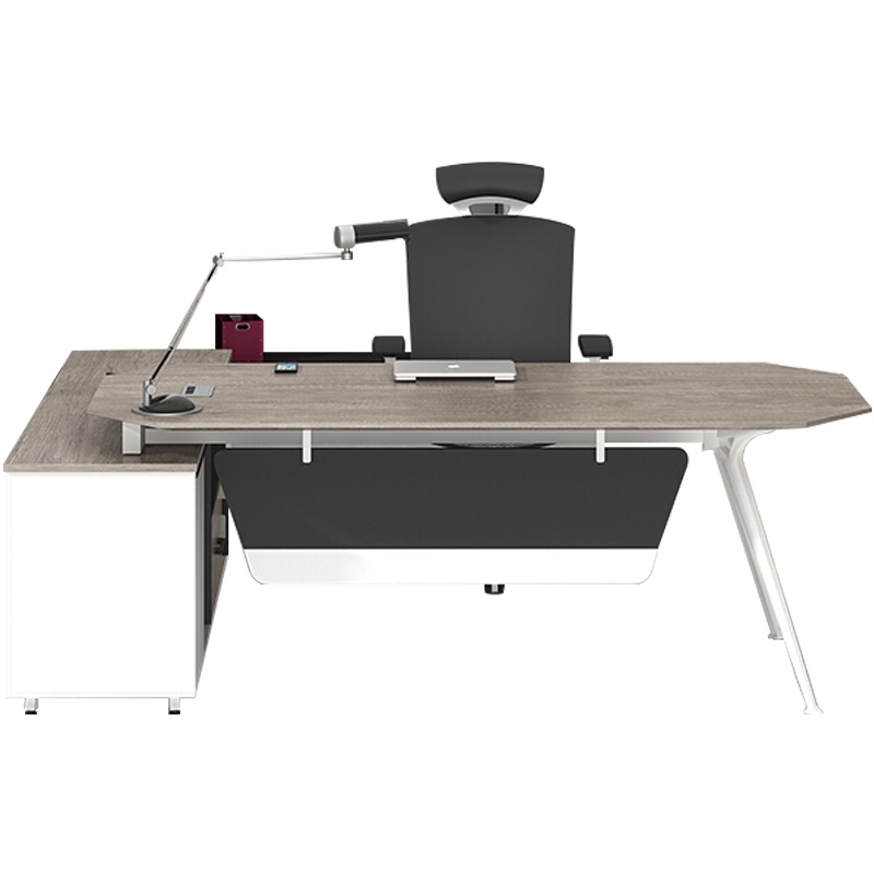 格具(GEJU)老板桌现代简约经理桌职员单人办公桌电脑桌大班台主管台右侧柜