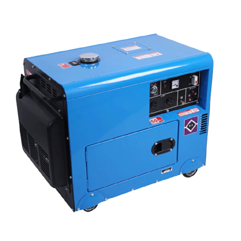 鸣固 8KW柴油发电机220V家用自动发动机 8KW豪华静音款电启动+烧柴油