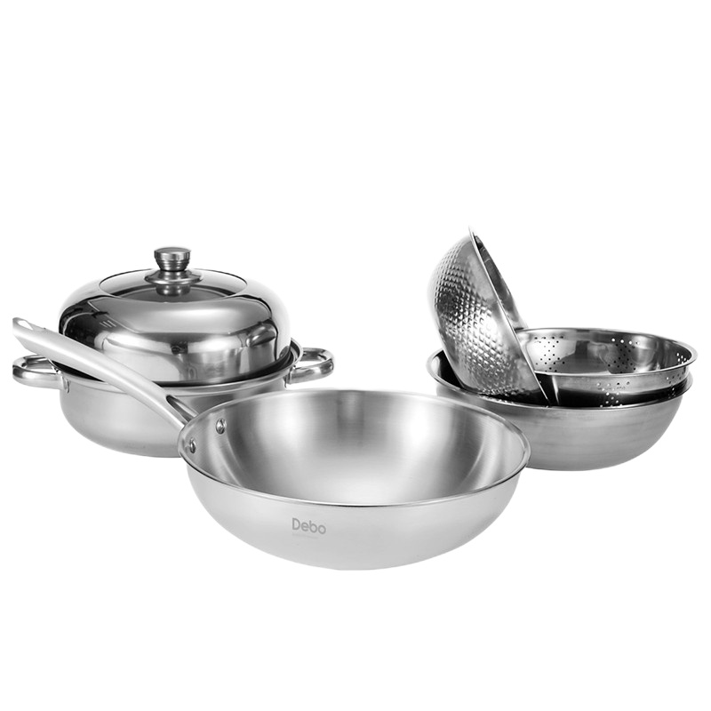 德铂(Debo)洛萨妮锅具套装 炒锅 奶锅 汤锅套装DEP-685 单套装