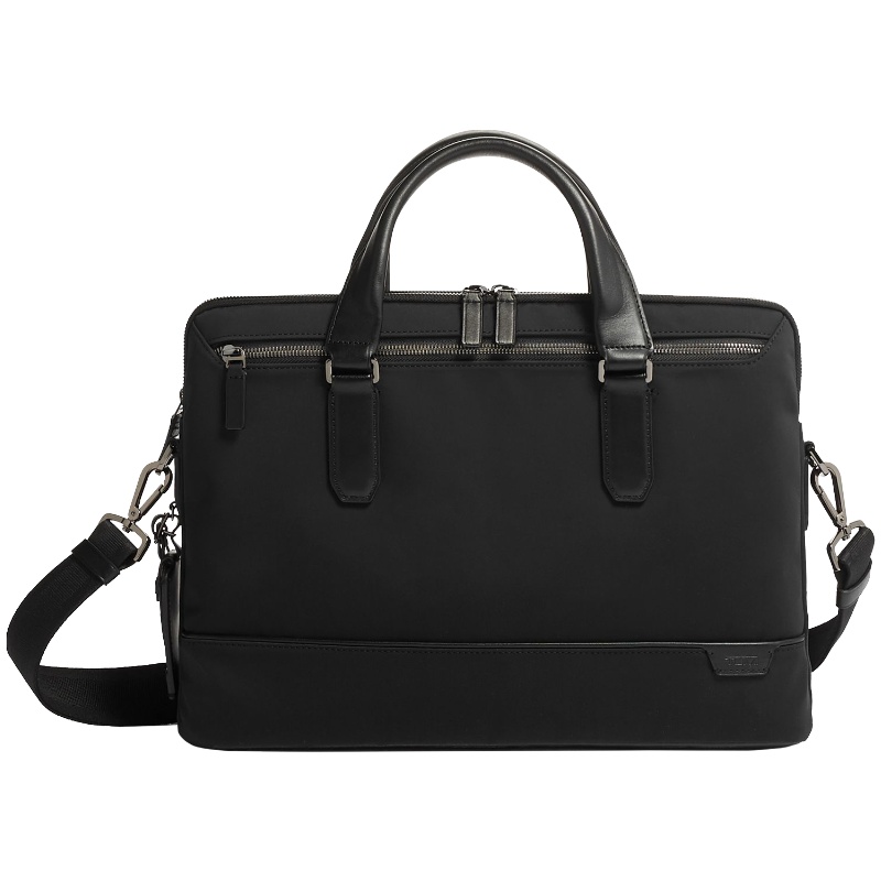 TUMI途明 HARRISON系列简约通勤男士皮质公文包06602000D-黑色