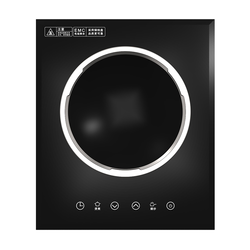 爱庭(Ating)嵌入式大功率电磁炉凹面爆炒镶嵌式电磁灶2800W家用炒菜电炉AT-28A送炒锅