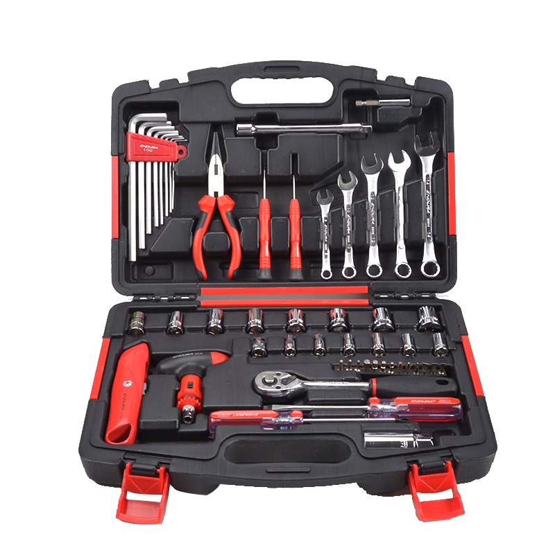 力易得(ENDURA) 52件套机修组套 维修组套 手动工具组套 五金工具箱 货号E1314