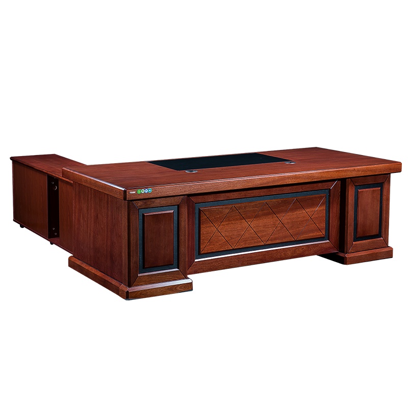 [红心家居]办公桌2.4米班台大班台领导办公台油漆桌