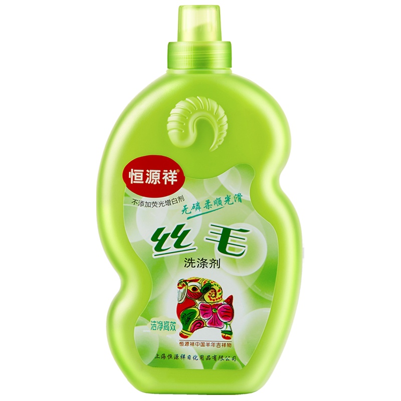 恒源祥正品 真丝洗衣液桑蚕丝专用护色中性洗涤剂丝绸专业丝毛净580ML
