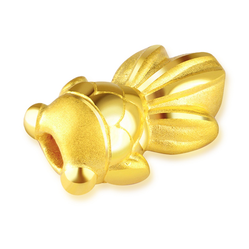 Ryual 黄金手链3D硬金石榴石小鱼手串足金999女士手串计价款送女友老婆情人节礼物