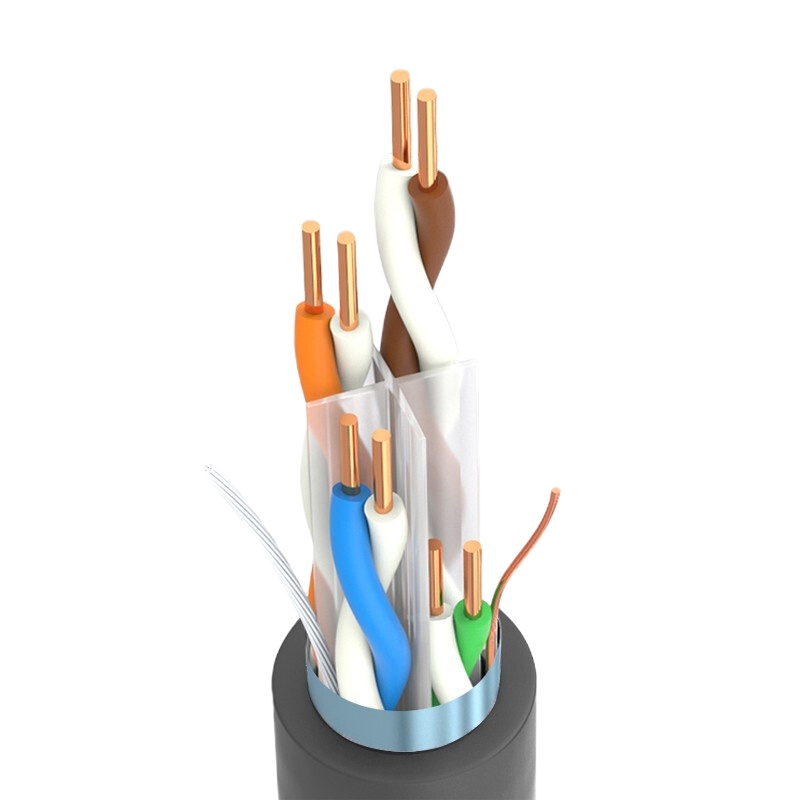 酷比客(L-CUBIC) 六类单屏蔽线305米 黑色