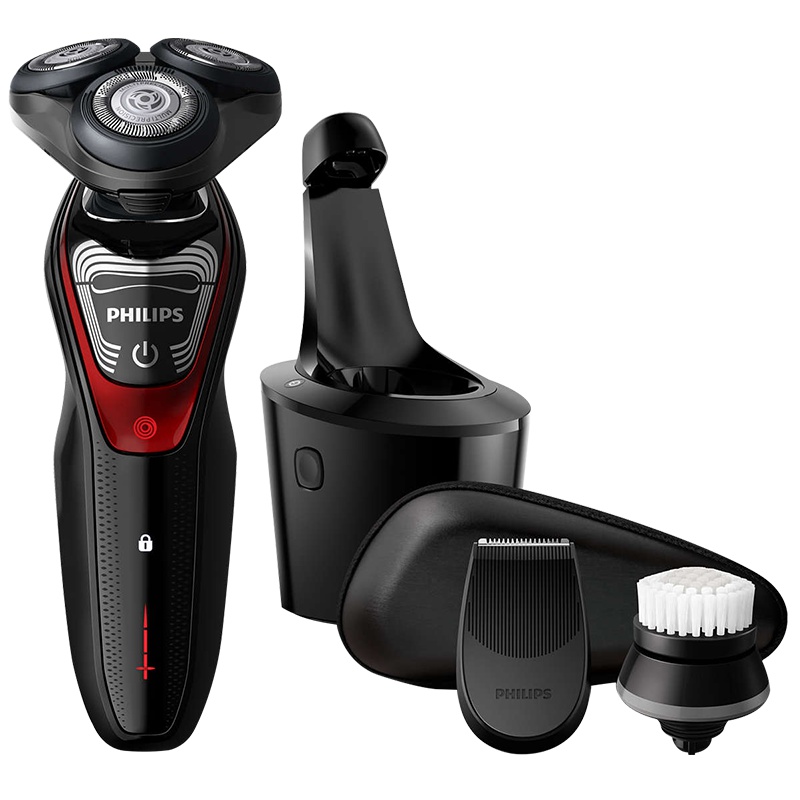 飞利浦(Philips)星战系列电动剃须刀XZ5810/70 旋转式三刀头充电刮胡刀 全身水洗 多功能理容带智能清洁系统