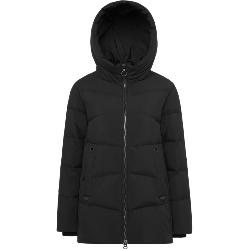 波司登女装冬款时尚保暖简约连帽外套通勤长款羽绒服