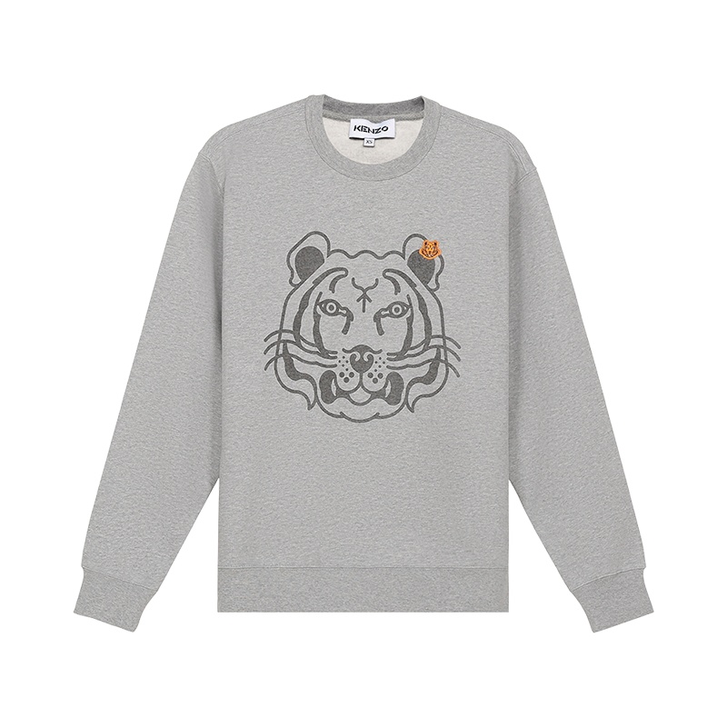 高田贤三 KENZO 女士棉质加绒款圆领长袖卫衣运动衫FB6 2SW831 4MO