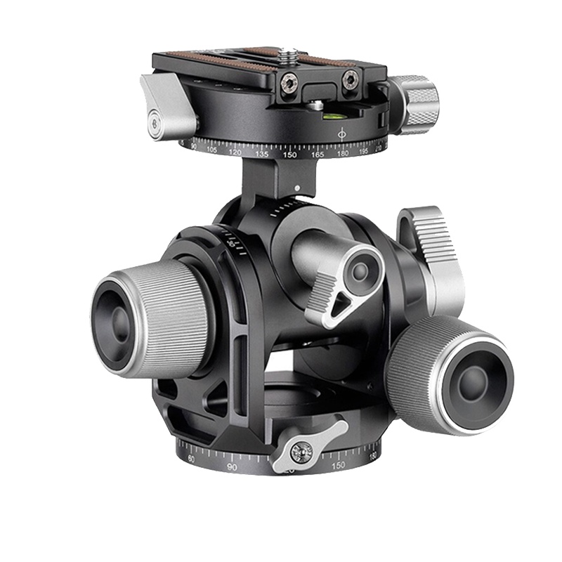 徕图/leofoto G4 微调齿轮云台三脚架单反摄影风光微距多轴双全景建筑摄影配件 专业齿轮云台