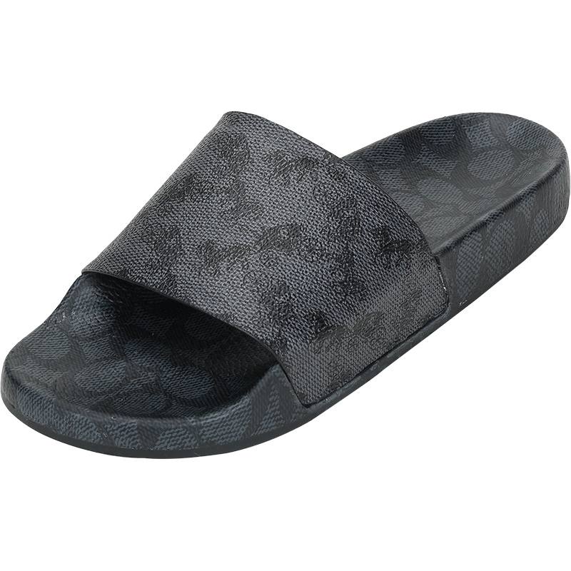 COACH 蔻驰 男士 专柜款涂层帆布拖鞋 C1381