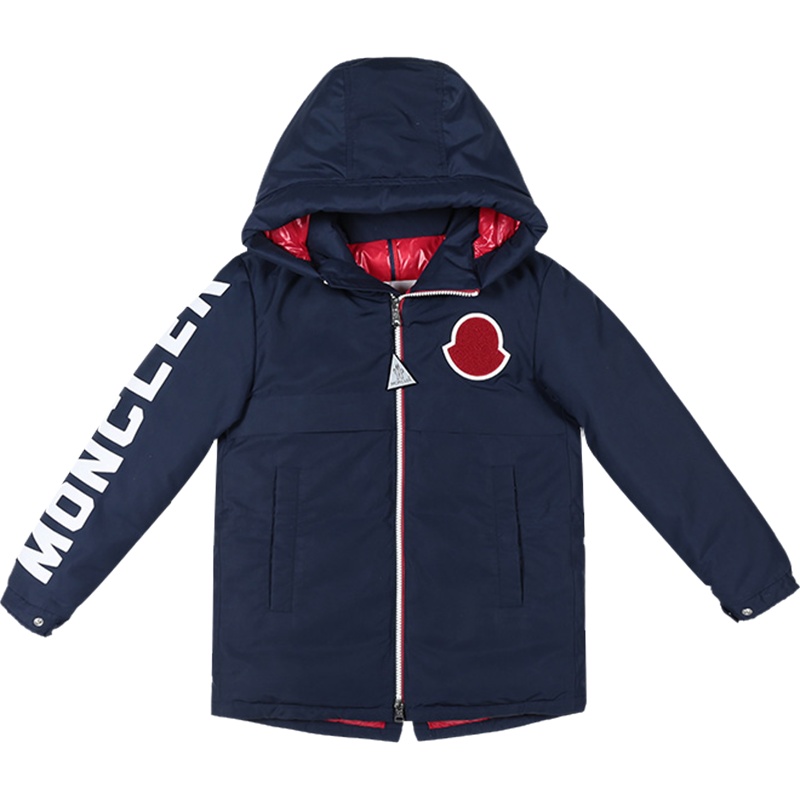 MONCLER 蒙克莱 男女童通用款涤纶连帽鹅绒羽绒服 4236005 54A6F