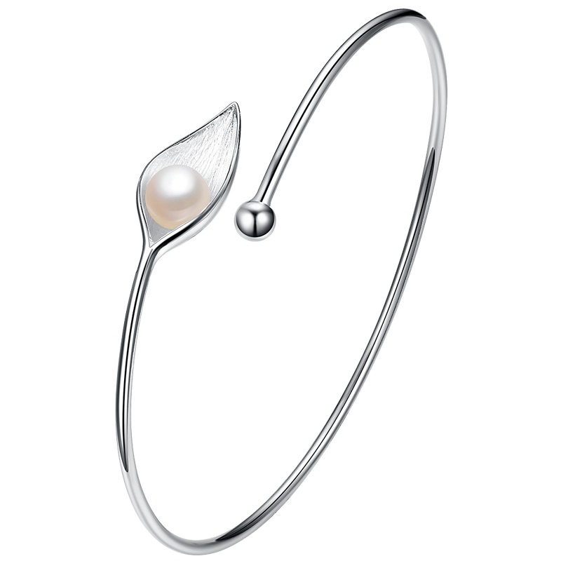 佰色传情(BRIR) 925纯银淡水珍珠手镯女气质个性百搭手链