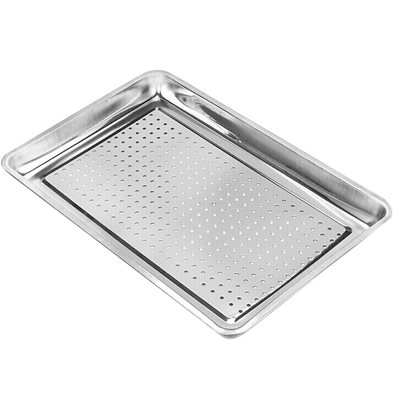 德玛仕 DEMASHI 304不锈钢托盘 蒸饭盘 蒸饭柜蒸饭车有孔蒸盘XM01(304)属于配件(不是主商品)