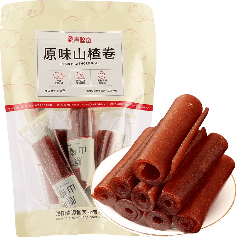 青源堂牌原味山楂卷宝宝山楂零食搭山楂丸六物膏138克