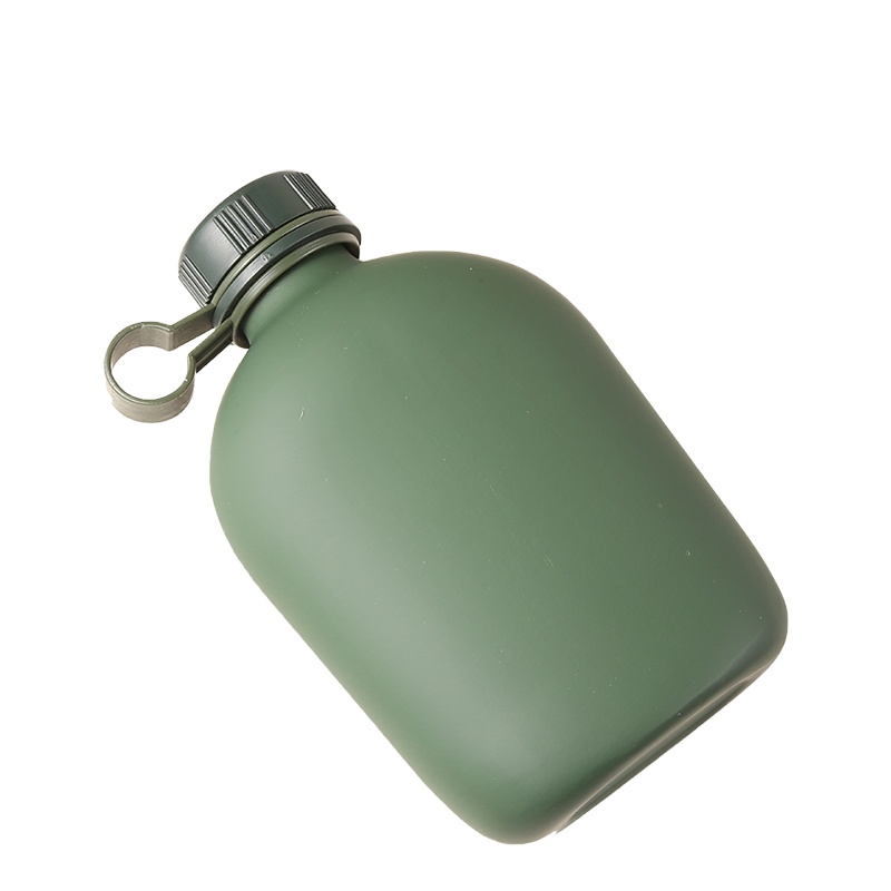 瓦图(WATU) 户外行军壶 便捷水壶铝杯套装军迷野营水壶 浅绿色 12.9*19.5CM 1L 2个装