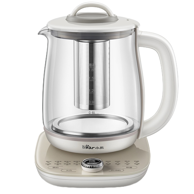 小熊(bear)养生壶燕窝壶1.8L花茶壶煮茶壶全自动多功能玻璃煮茶器电水壶电热水壶YSH-C18P1
