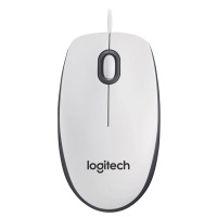 罗技(Logitech)M100r USB 光电鼠标 有线鼠标 即插即用 三年质保 办公鼠标 白色