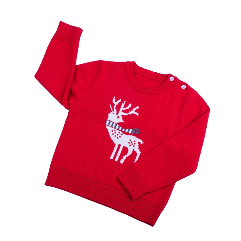 小天鹅 儿童卡通套头针织衫