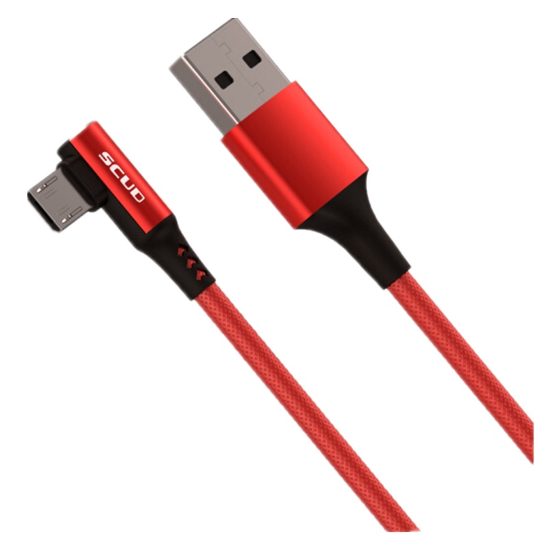 飞毛腿 RM9 安卓Micro数据线GAME弯头线 王者/吃鸡手游编织线 适用于华为小米荣耀三星L型红色