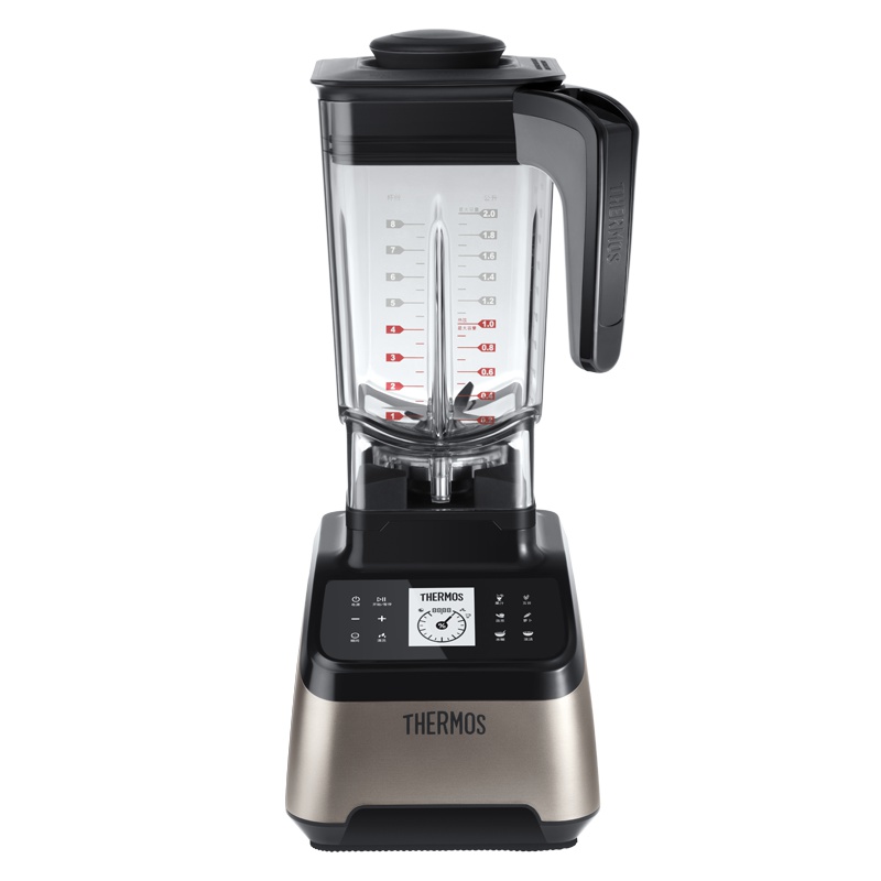 膳魔师(THERMOS)家用多功能智能破壁机304不锈钢刀头高速料理机2L降噪环保静音果汁机