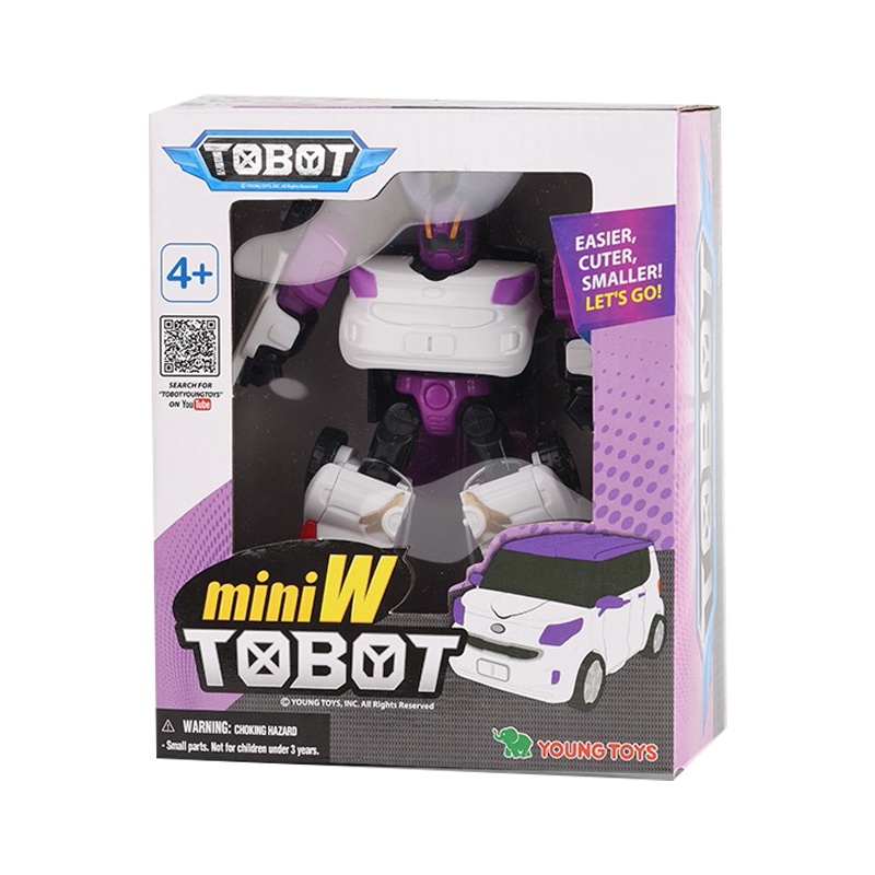 托宝兄弟(TOBOT)玩具金刚变形车机器人男孩玩具汽车W战士迷你版-301022